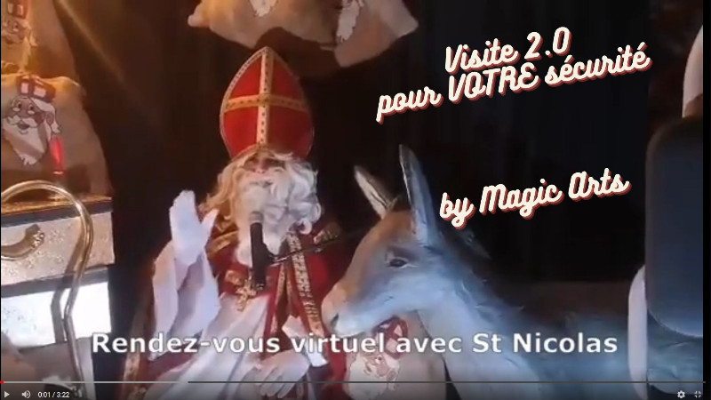 Lire la suite à propos de l’article Visite de St Nicolas en visioconférence – Une idée Magic Arts pour VOTRE sécurité!