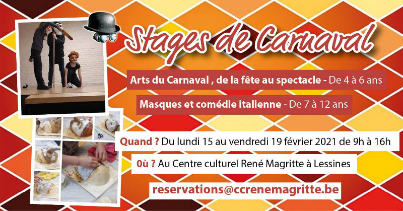 Lire la suite à propos de l’article Stage de Carnaval: Arts de la scène – Clown & Théâtre (Lessines )