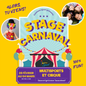 Lire la suite à propos de l’article Découverte du cirque: congés de carnaval au centre sportif (Lessines, Hainaut)