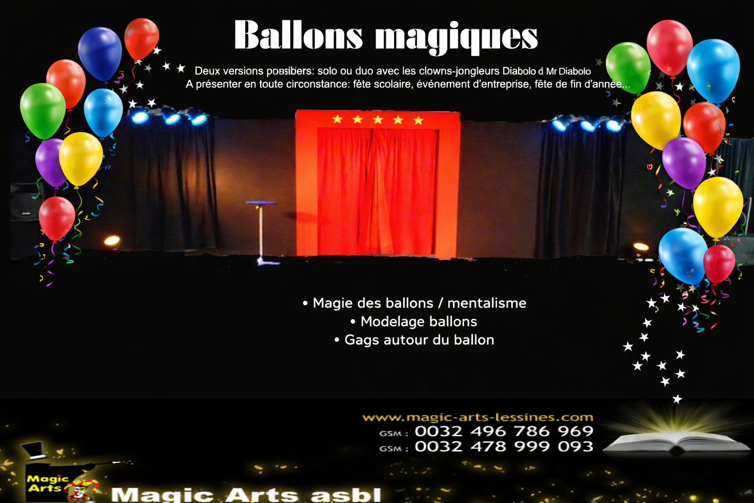 You are currently viewing Spectacle de clown & magie des ballons – Valenciennes